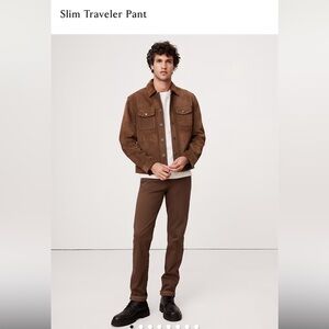 Banana Republic Brown Slim Traveler Chinos